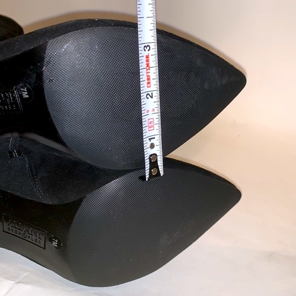 Alfani Step N Flex Tadashi heeled boot in black suede and leopard print … - Picture 7 of 10